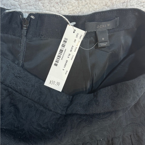 NWT J. Crew Black Mini Skirt - Picture 10 of 12
